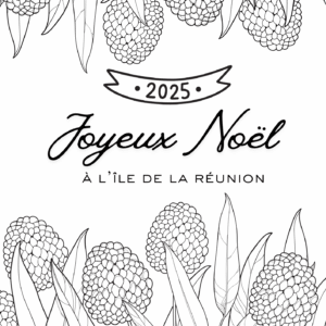 Cahier de coloriage - Maternelle - Joyeux Noël à l'île de La Réunion